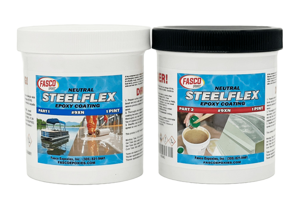 Fasco Epoxies Steelflex Neutral - Epoxy Bottom Coating - Quart Kit