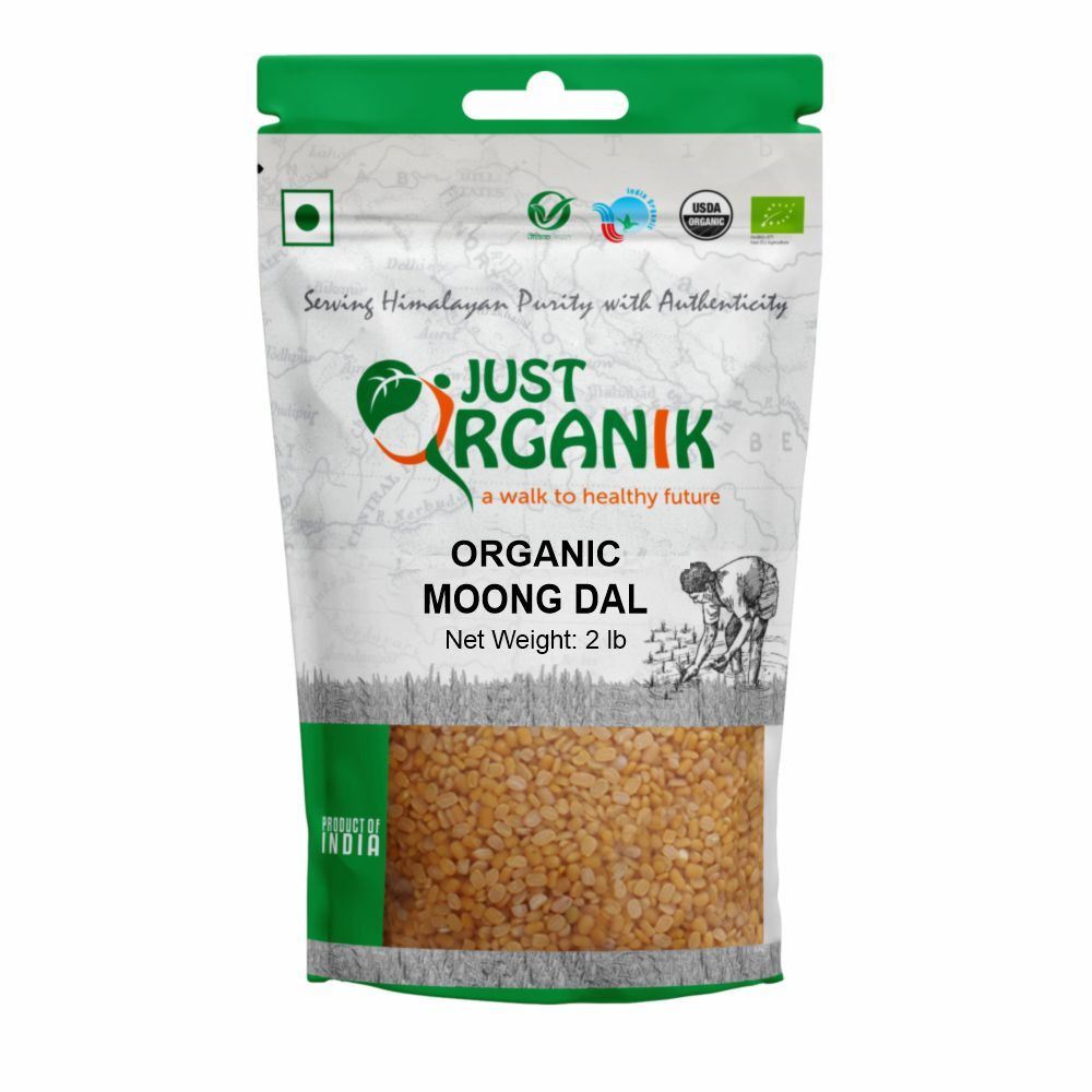 Organic Moong Dal, Green Lentils Split