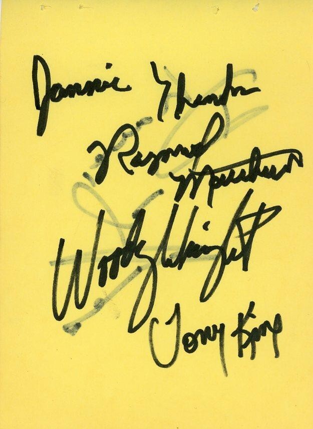 Matthews, Wright, & King-Signed Paper