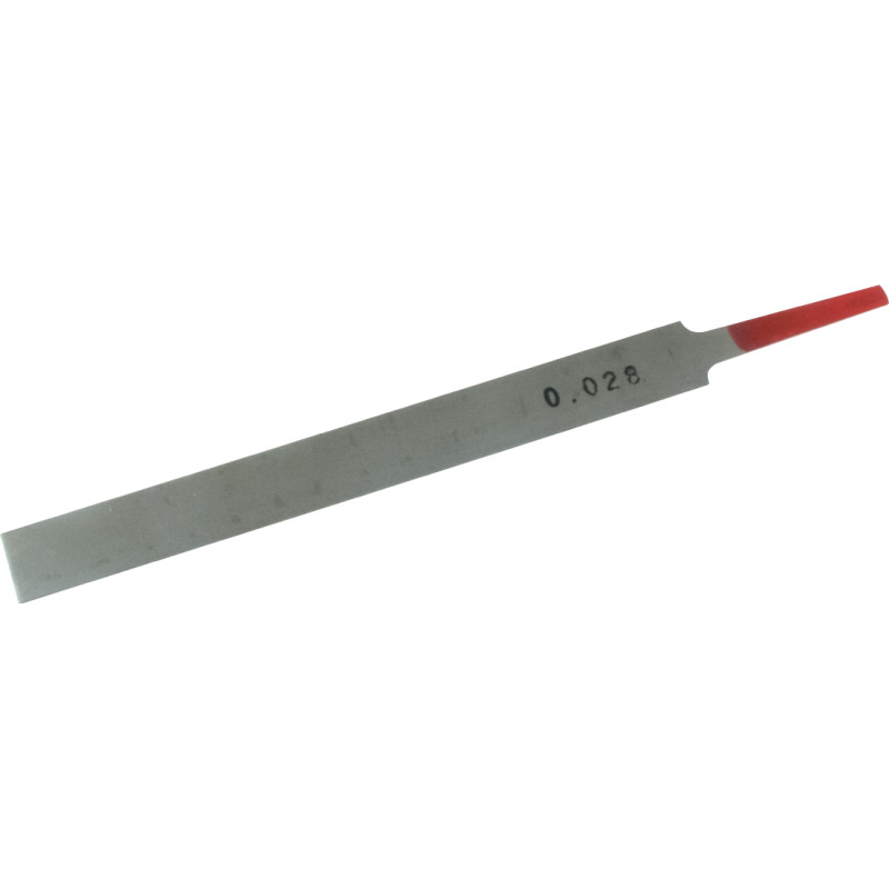 Nut File, Edge-Cut, for slotting guitar nuts, Width: .028"
