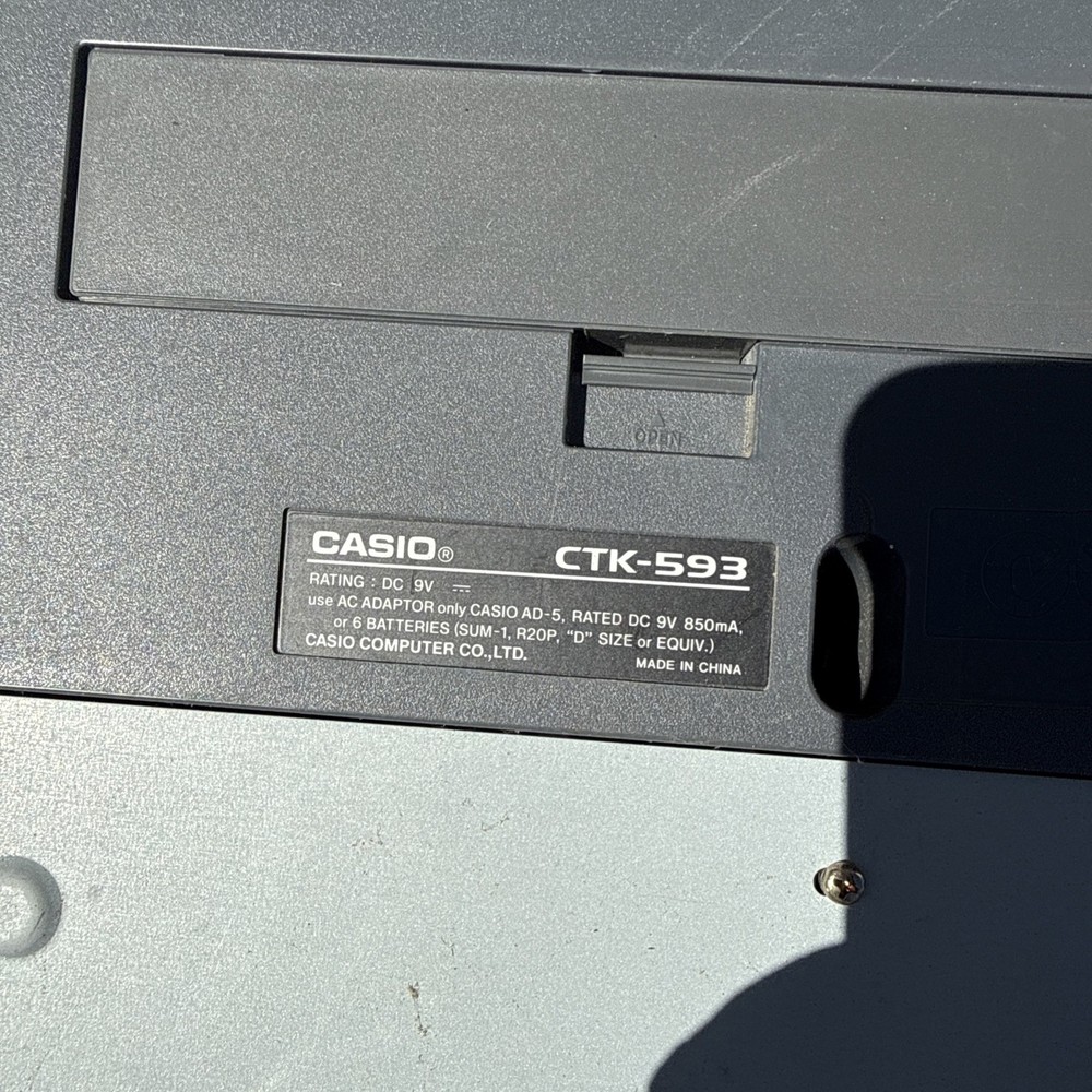 Casio CTK-593 Silver Electronic Keyboard Musical Information System Tested Works