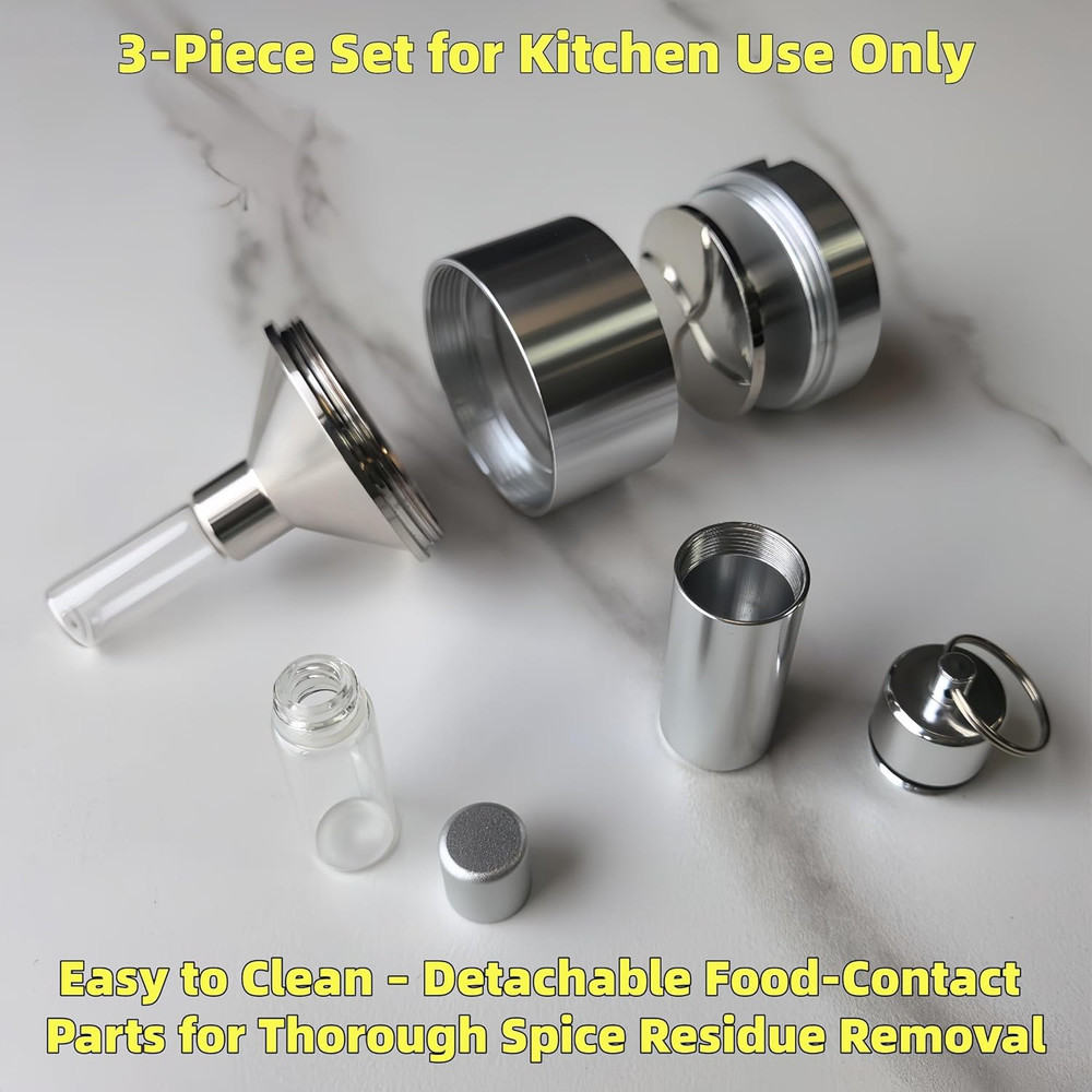 Spice Grinder【Silver】For Kitchen Use Only