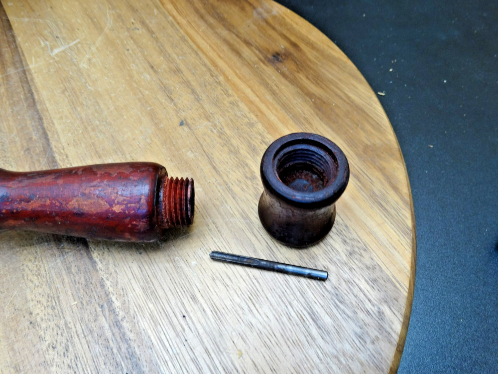 Vintage Egg Beater Hand Drill with Removable Bit Storage Handle Cap