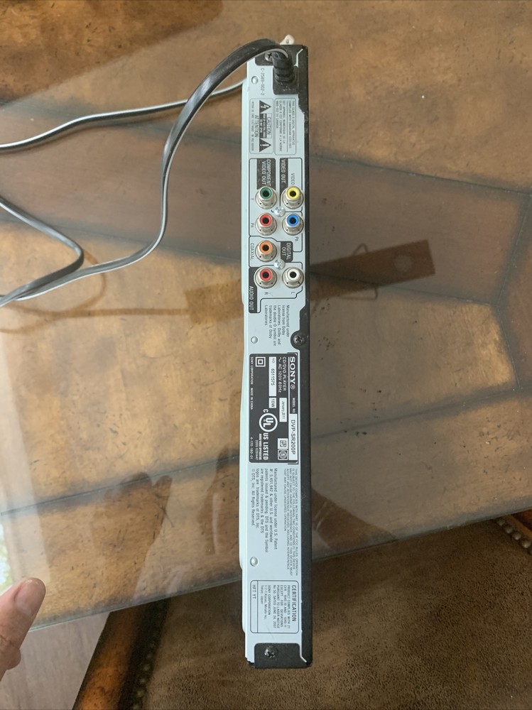 Sony Utra Slim DVP-SR200P DVD Player Remote