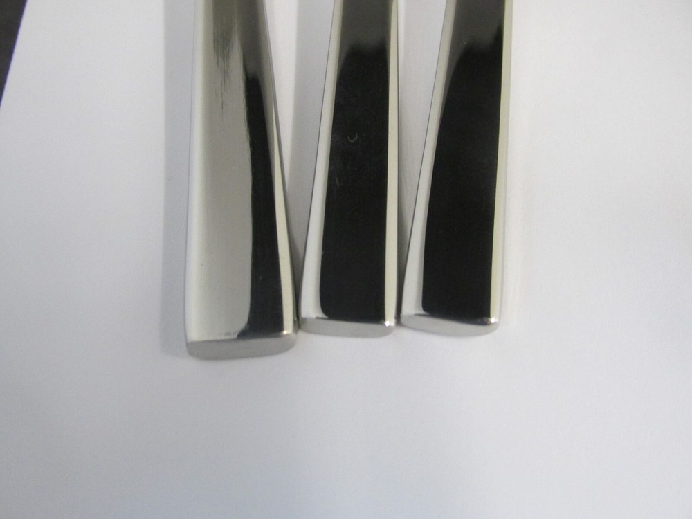PATTERN COLE STAINLESS FLATWARE 3 SOUP SPOONS 3 DINNER 3 SALAD FORKS REED BARTON