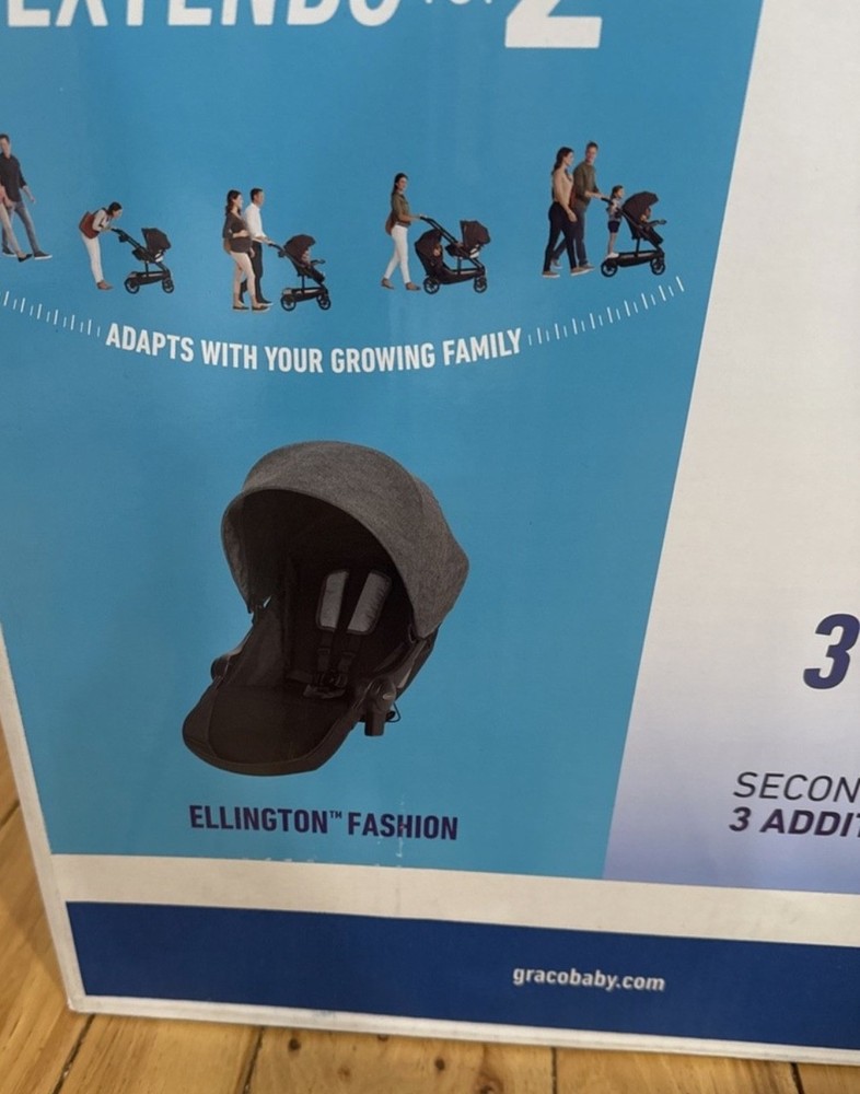 Graco Uno2Duo Stroller Second Seat, Hazel