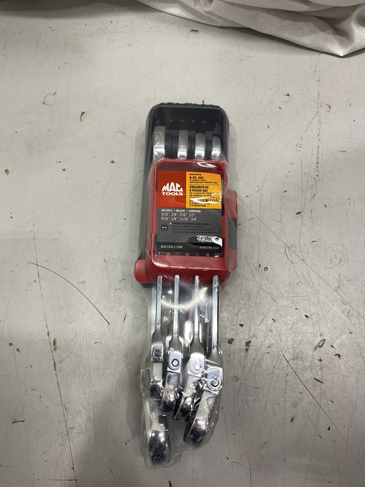 Mac Tools SRWF86PT Flexible Head Ratcheting Wrench Set