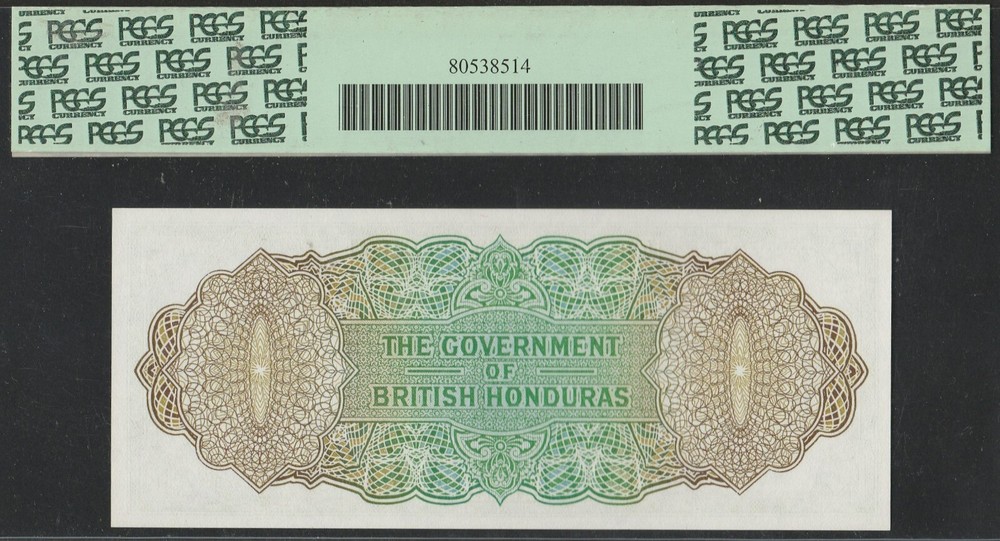 1964 BRITISH HONDURAS 1 DOLLAR NOTE PCGS GN65PPQ