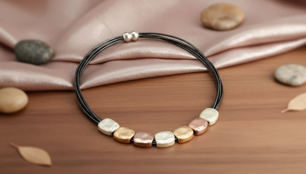 Metallic Mosaic Necklace