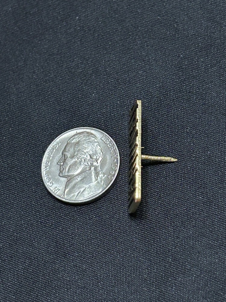 ARMORED TEXT MILITARY HAT PIN