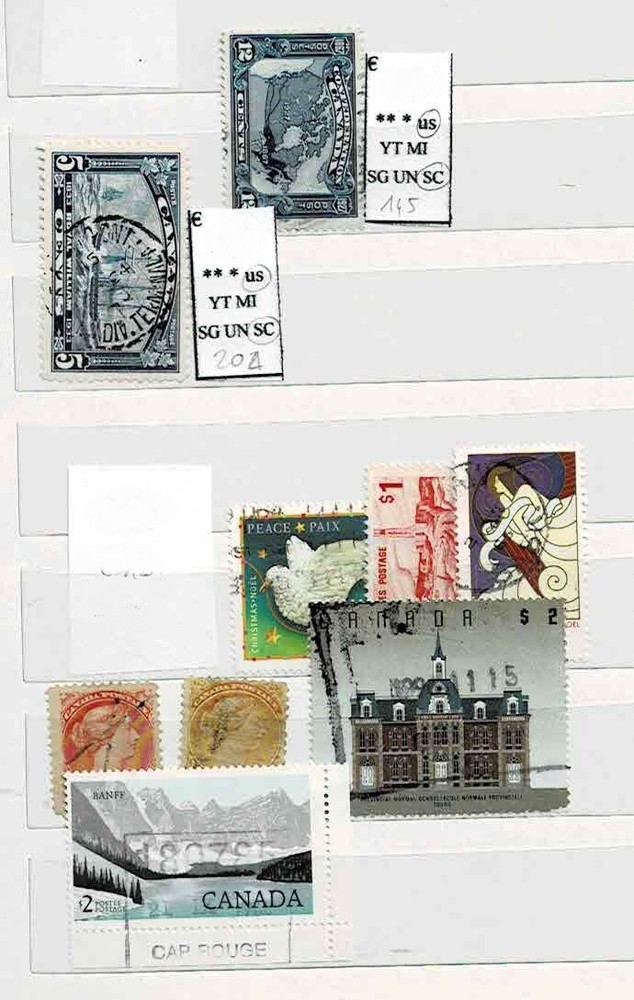 11100- Canada,  collection of stamps