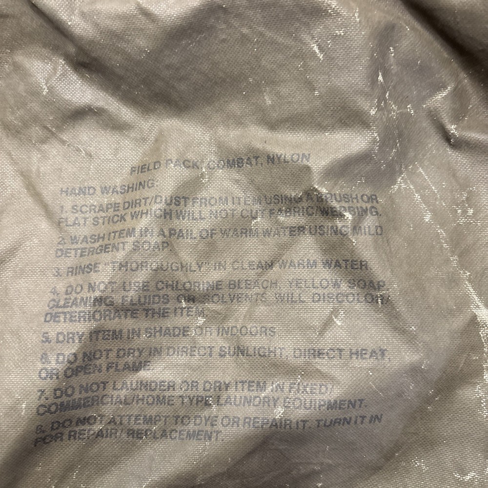 Military Field Back Pack- No Frame 15 Years Old ( S2)