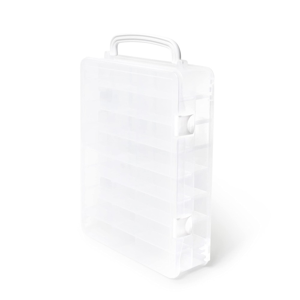 Dritz Thread Storage Box Organizer - 13"X10.125"X3.25", Transparent