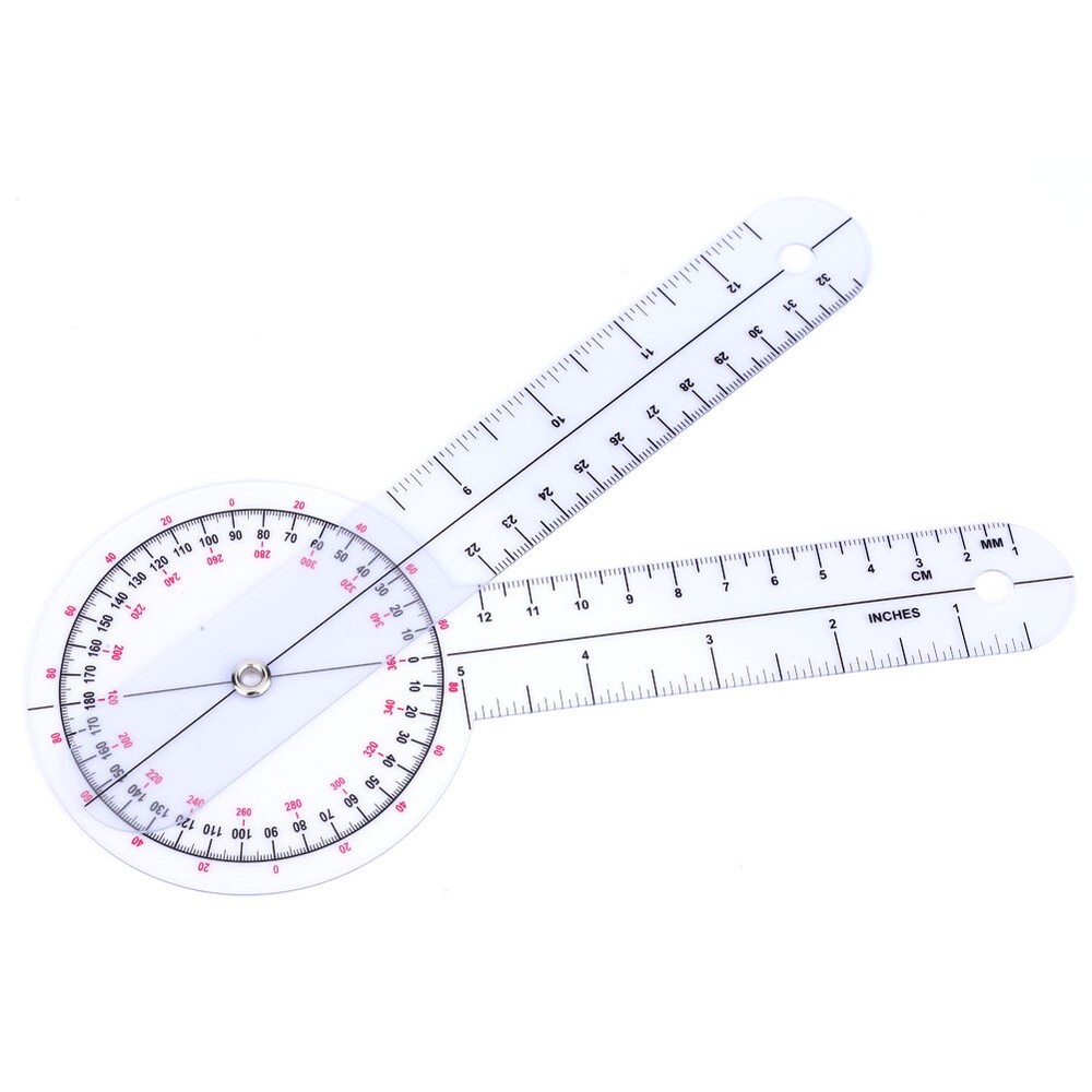 5Pcs 6/8/10inch Protractor Angle Ruler Spinal Goniometer