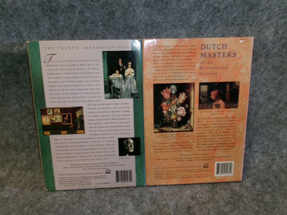 Phillips CD-I - Interactive 2-Pack Great Art Series - Great Condition