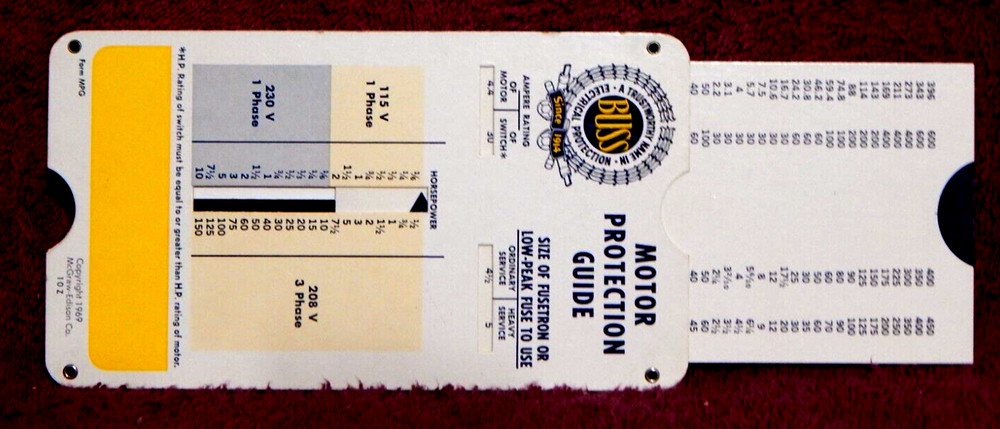 BUSS Motor Prtection Guide 1969