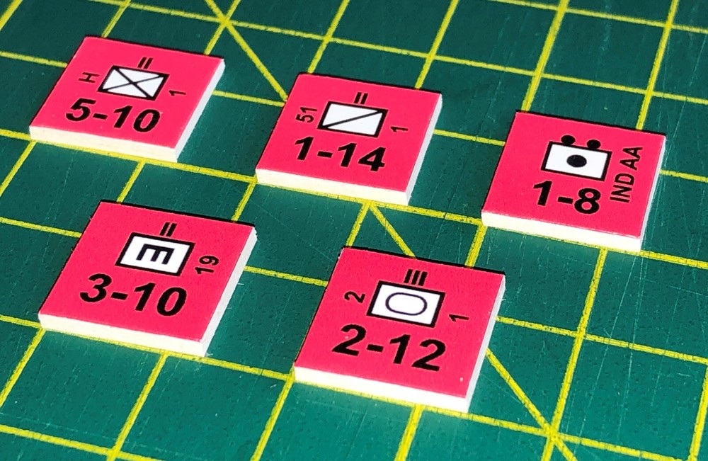 Guadalcanal variant, Avalon Hill, 40 counters + Rules + Quick reference