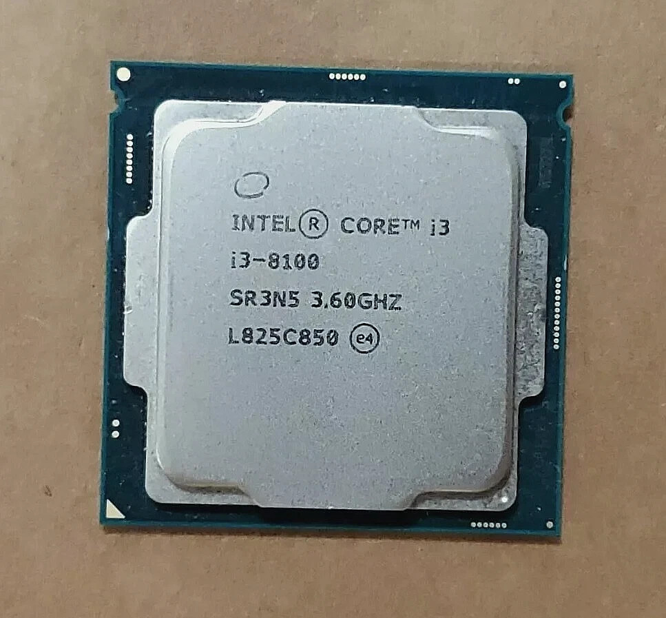 Intel Core i3-8100 SR3N5 CPU Processor 3.6GHz Quad-Core LGA1151 Socket 6MB