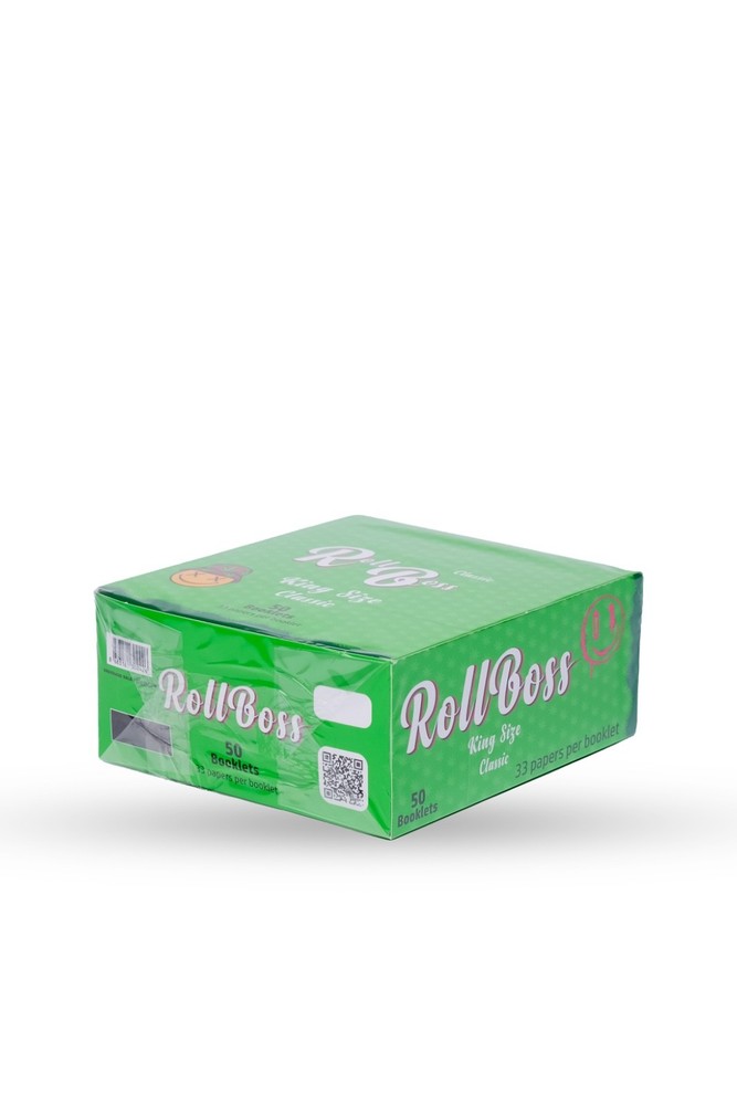 ROLLBOSS Classic King Size Slim Rolling Papers (50 Count Box) Full Box