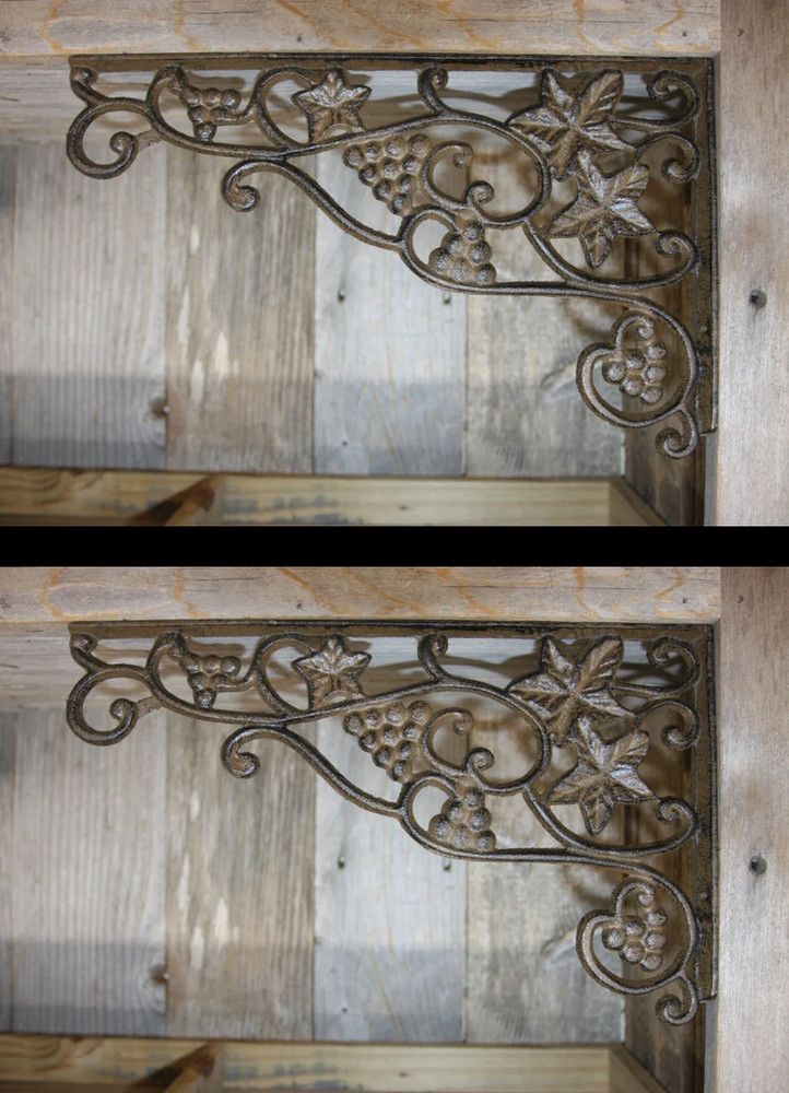 GRAPE VINE DESIGN SHELF BRACKET,GARDEN DECOR,BAR DECOR,KITCHEN SHELF,CORBEL B-42