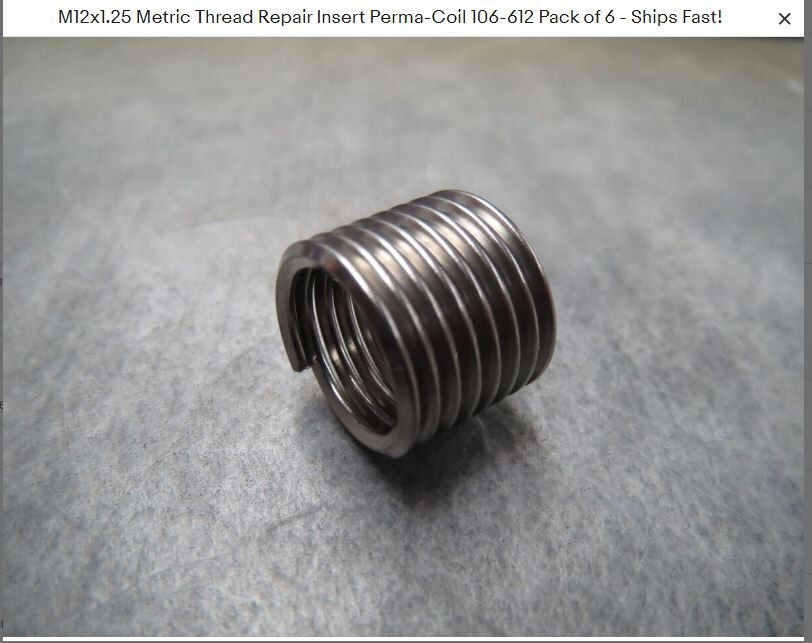 Perma-Coil 106-312 Metric Thread Insert Pack M12X1.75