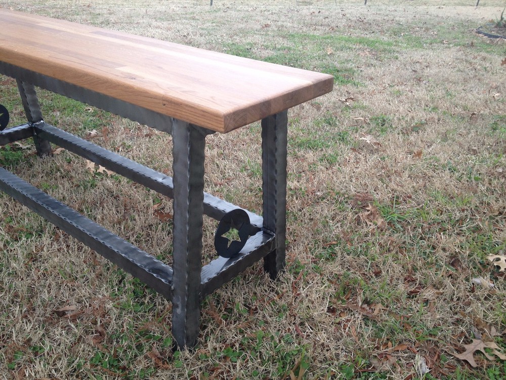 Hand Made Rustic Bench