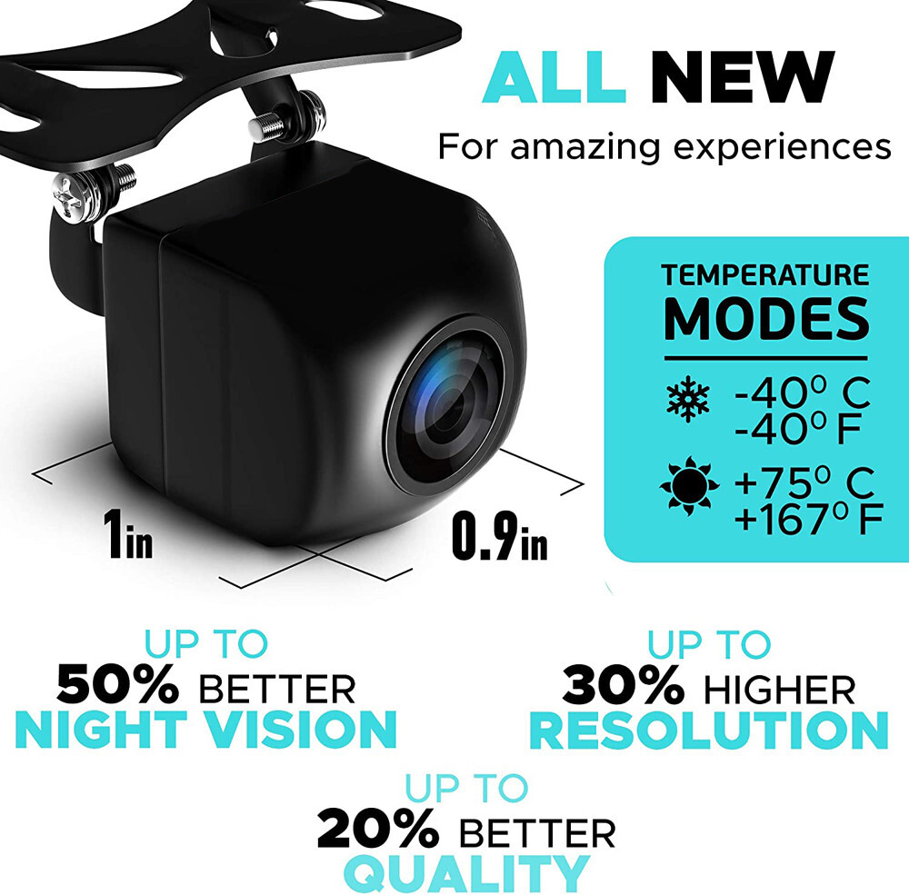 170° AHD Car Rear Front View Backup Camera Reverse Waterproof 720P Parking Cam