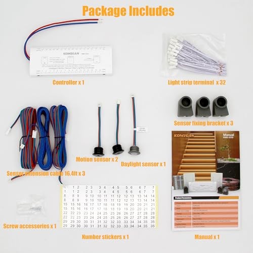 KMG-3233 Motion-Activated Cascading Effect Controller, Support up to 32 Steps