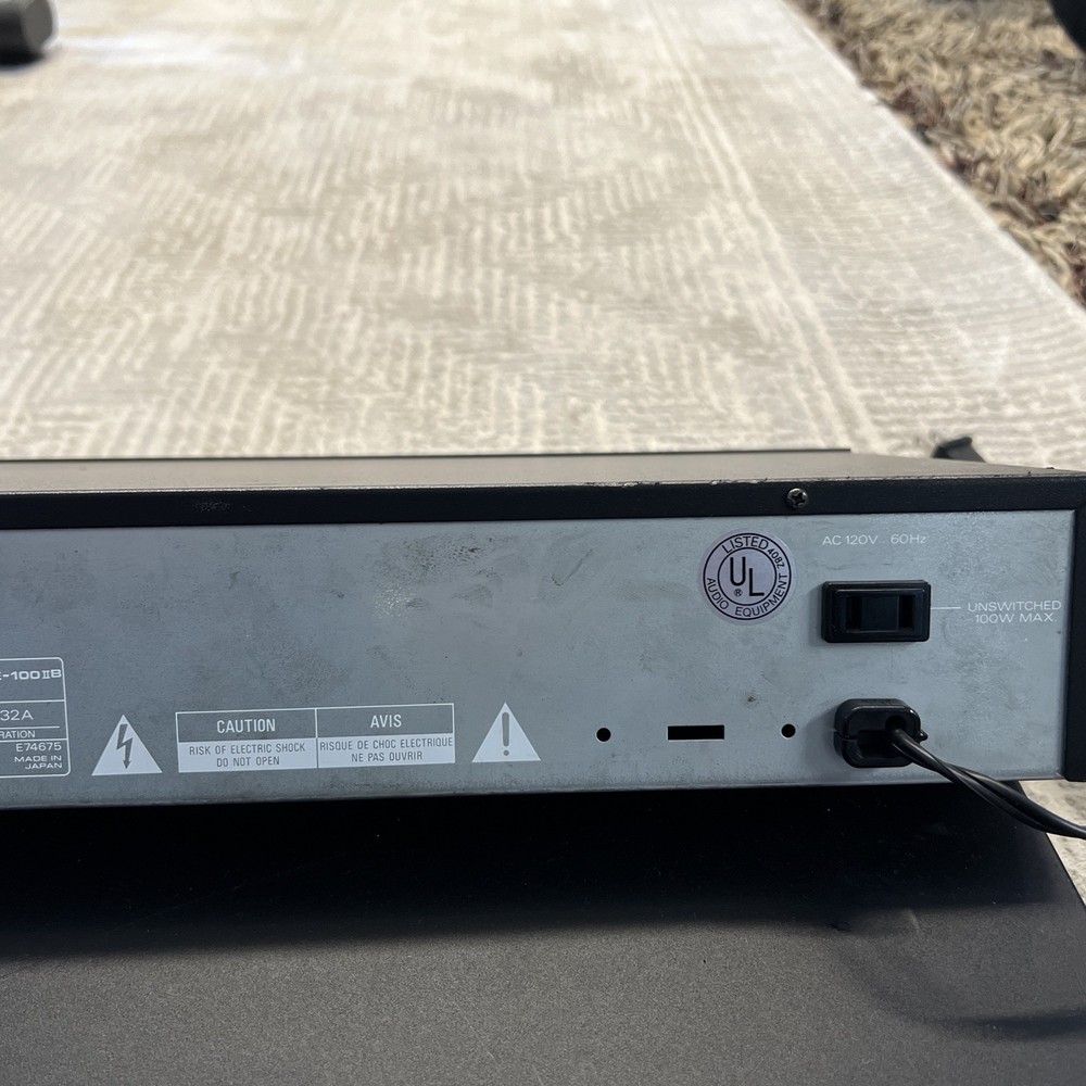 Kenwood GE-100 II Stereo Graphic Equalizer Tested Working