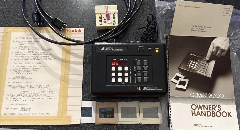 VTG Gemini Model 2000 Programmer Dissolver Pacific Micro Systems w 2 Manuals