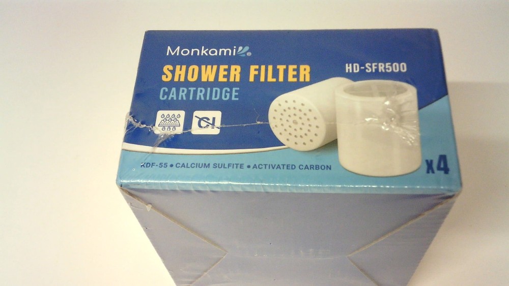 Monkami Shower Filter Replacement Cartridge New 4 Pack HD-SFR500