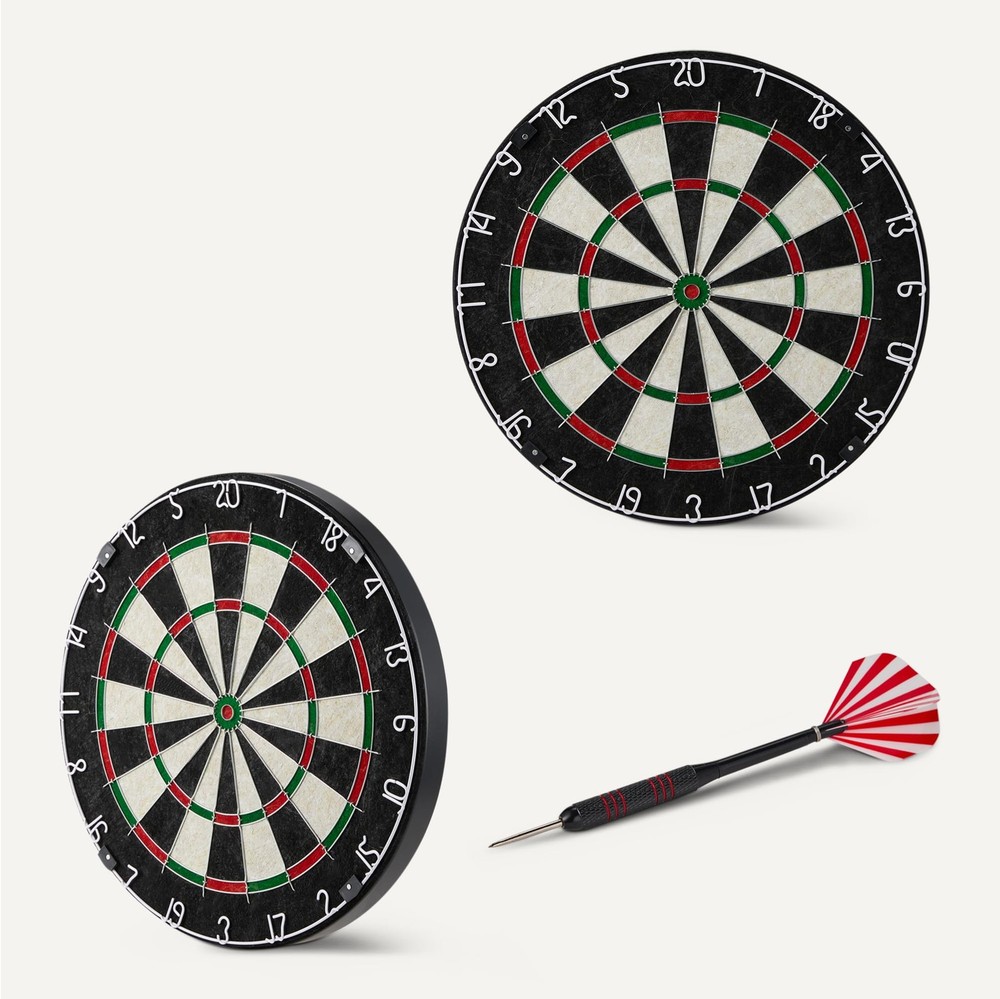 Amazon Basics Regulation Size Steel Tip Dartboard for Adults