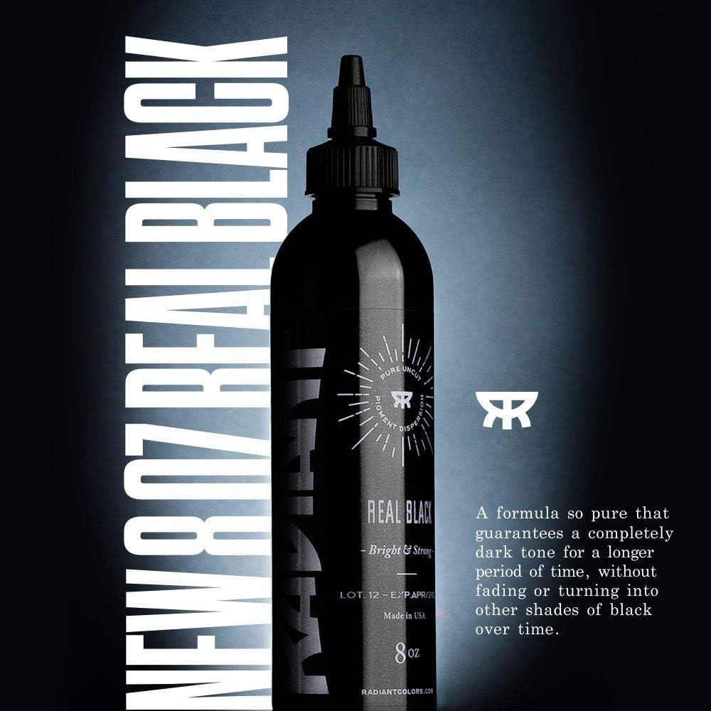 - Real Black Tattoo Outlining Ink 8oz