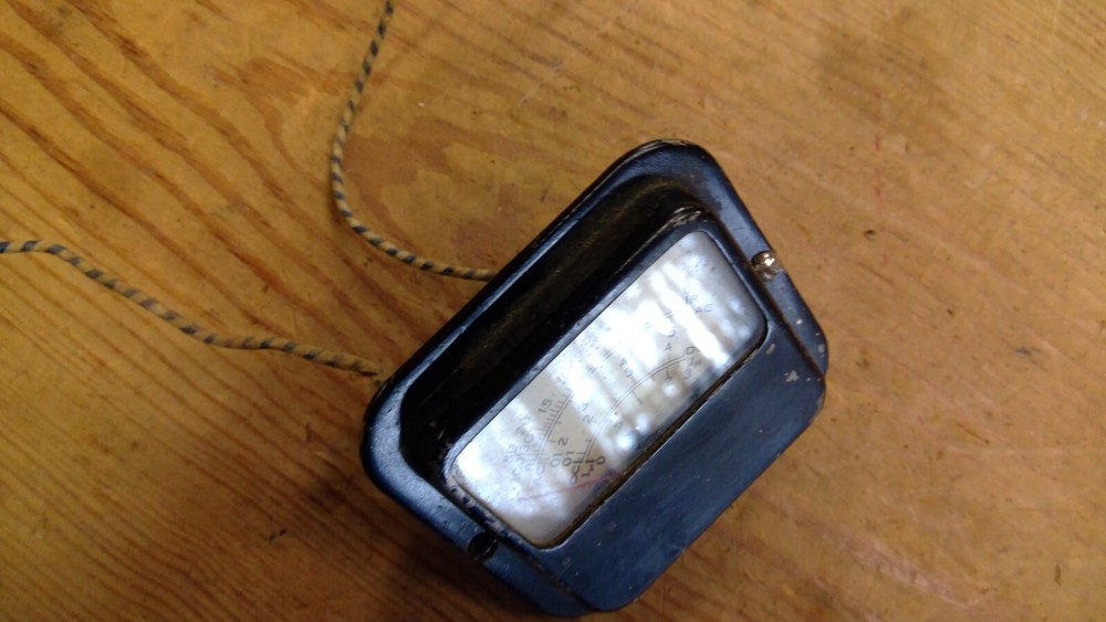 Untested Vintage Readrite Meter Works Panel AC DC Gauge