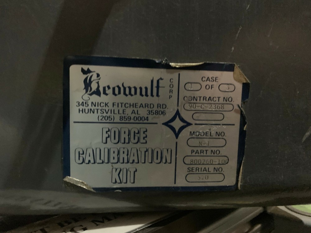 Beowulf Force Calibration Kit N-1 800260-100