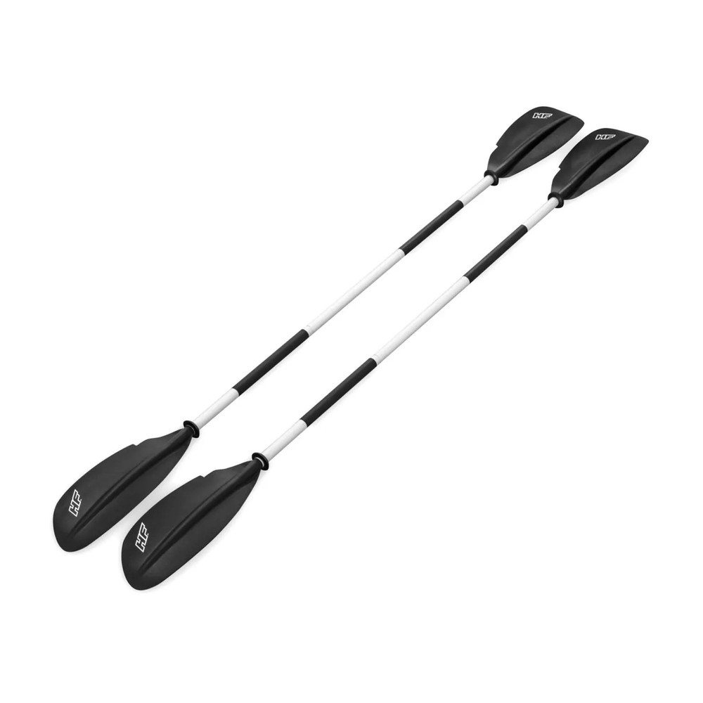Bestway Hydro Force 91” Adjustable Aluminum Locking Kayak Paddle and Grip, Black