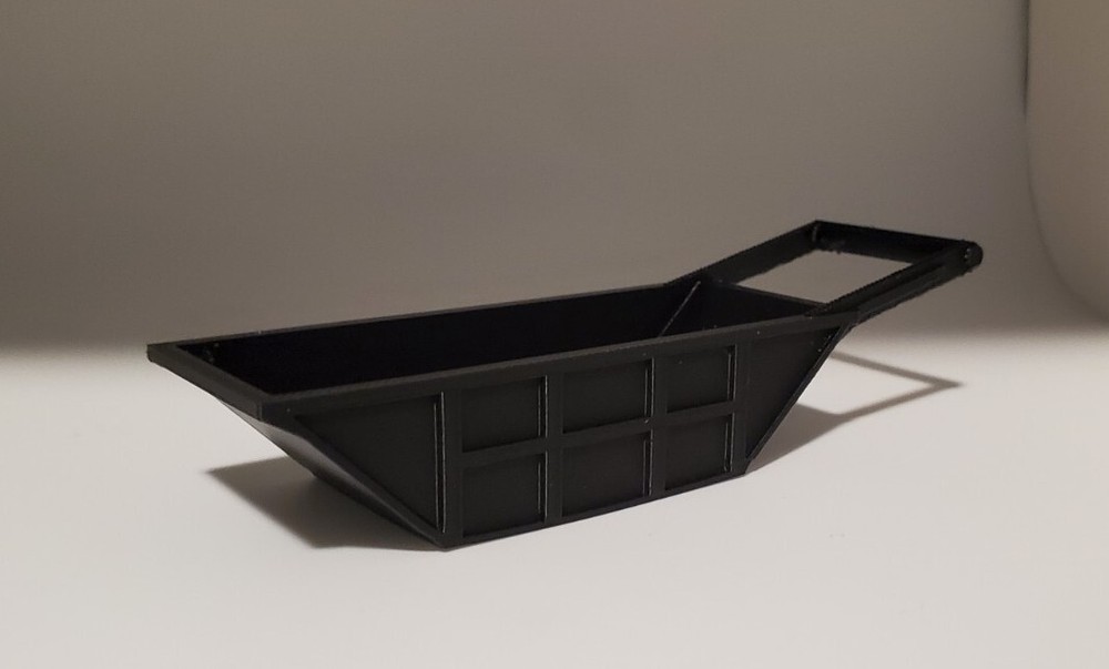 1/50 Scale 9 Cubic Yard Bedding Box in Black