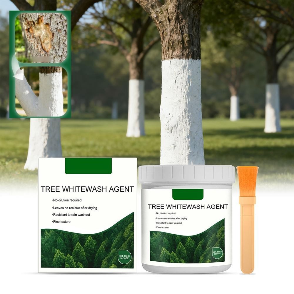 300G Long-Lasting Tree Whitewash Agent Tree Trunk Paint for Orchard Courtyard