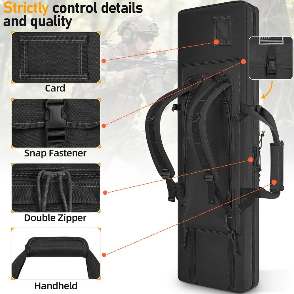 Double Case Soft Bag 42" Case Storage, Transportation Backpack