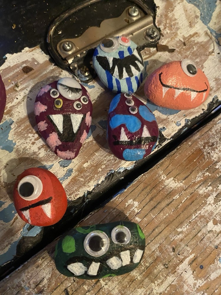 Rock Monsters Hand Painted