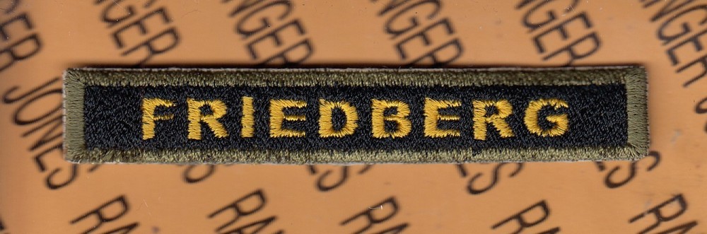 US Army 3rd Armored Division FRIEDBERG Germany Armor Tank tab ~4" patch c/e