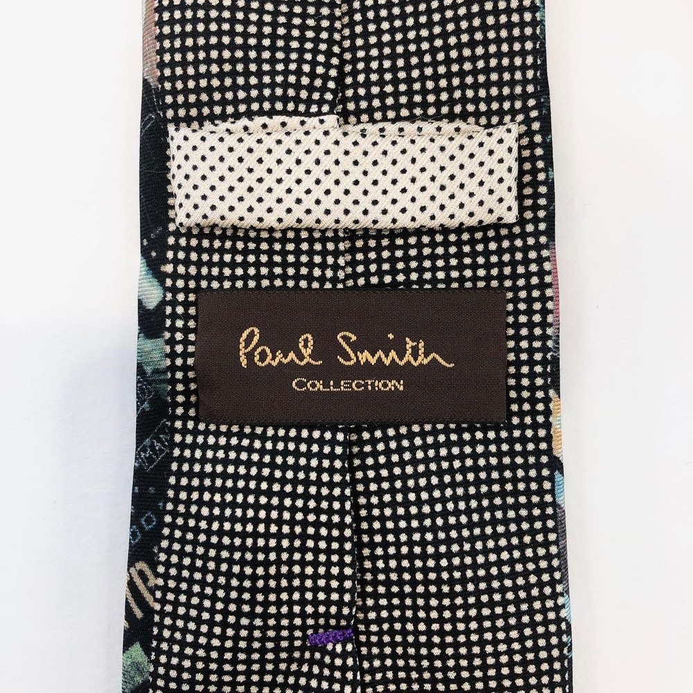 Paul Smith tie all over pattern multi color