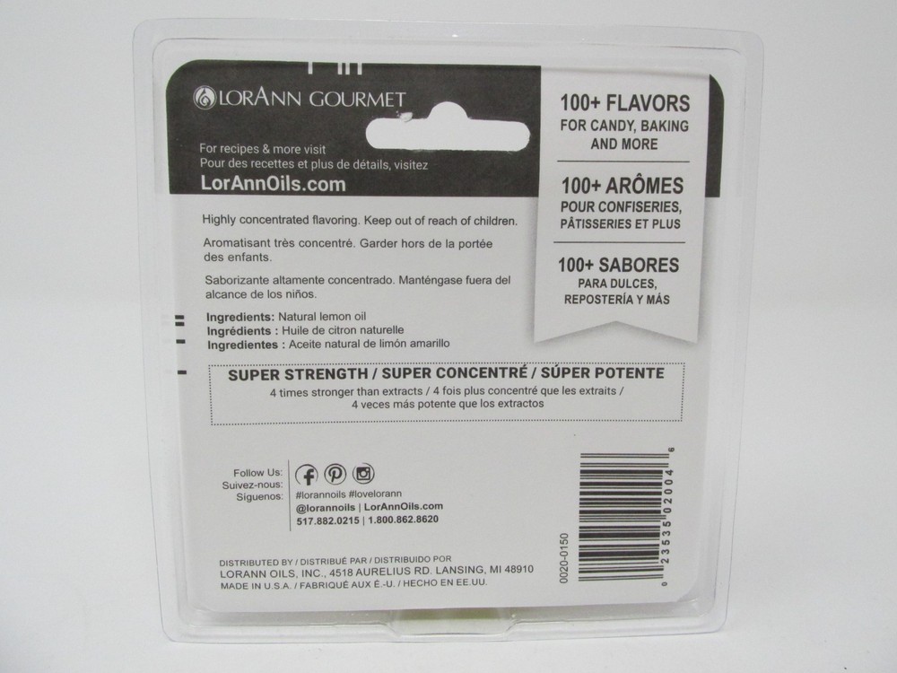 LORANN CANDY & BAKING LEMON FLAVORING 2-PACK