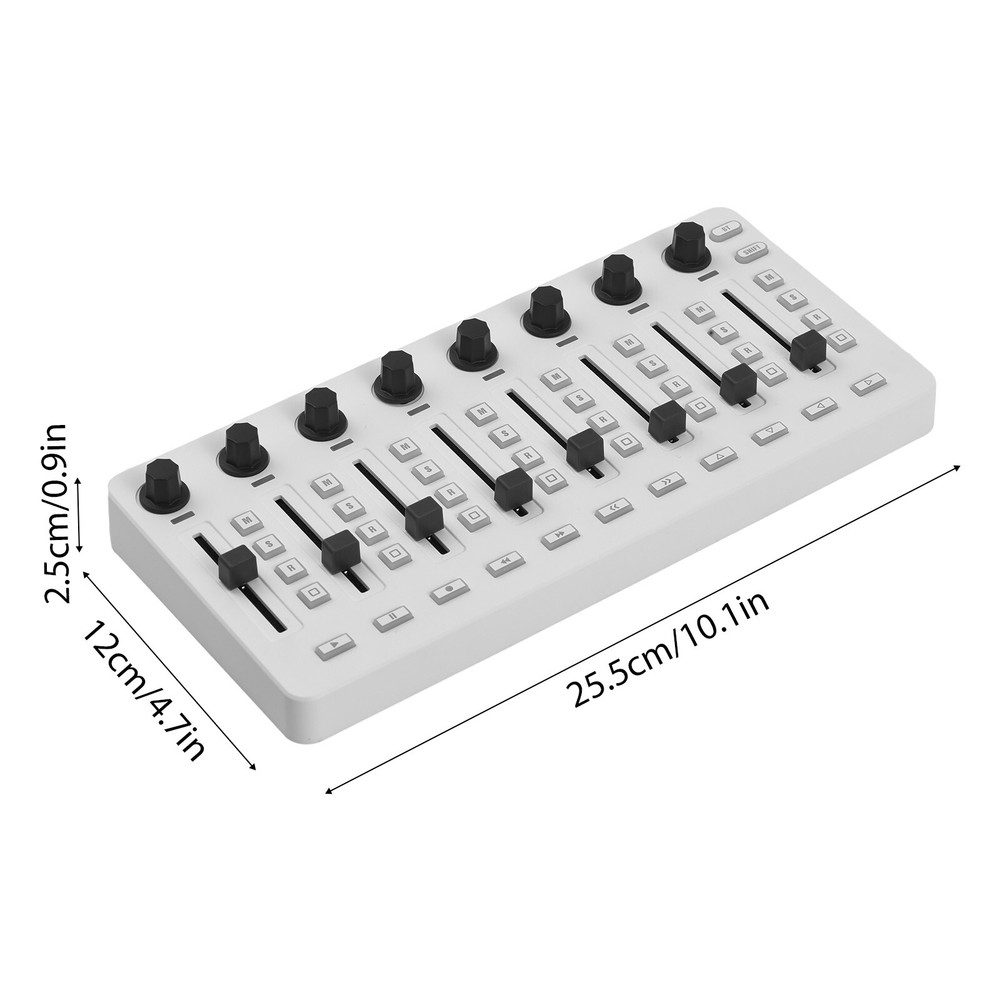 MIDI Controlle MIDI Mixing Console with 43 Buttons 8 Knobs 8 Push Buttons H3Q2