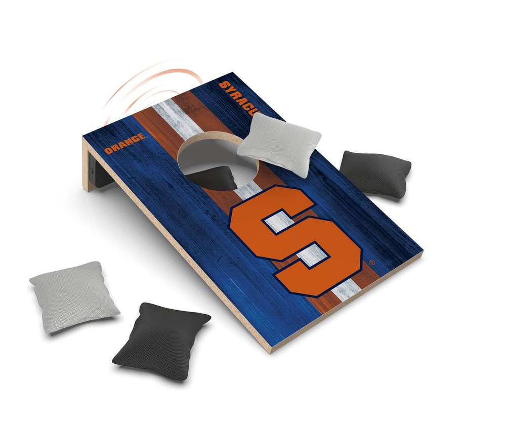 SOAR NCAA Tabletop Cornhole Game and Bluetooth Speaker, Syracuse Orange