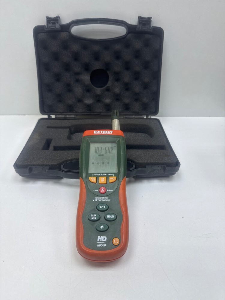 EXTECH HD500 PSYCHROMETER + IR THERMOMETER WITHOUT PROBE