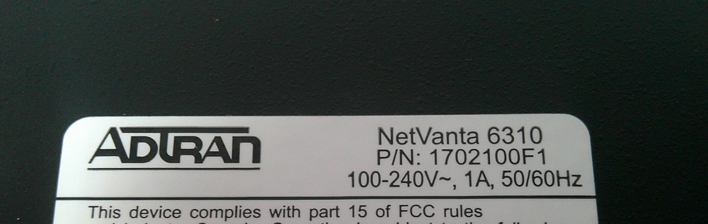 ADTRAN NETVANTA 6310 USED