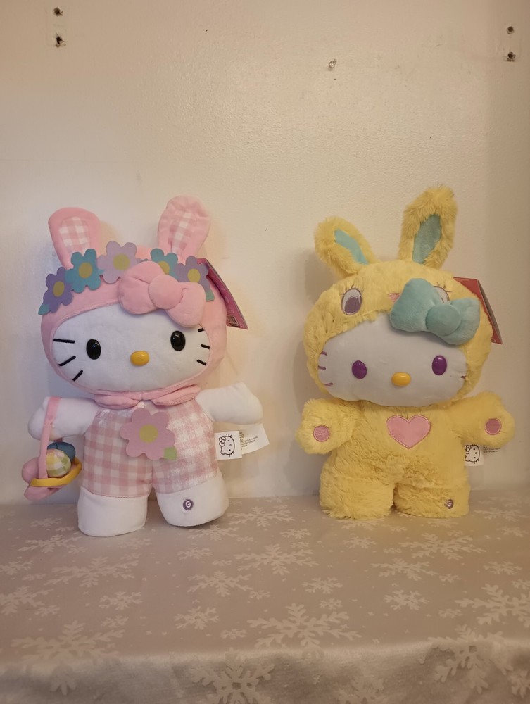 Hello Kitty Easter Animated Musical Side Stepper Greeter Set Of 2