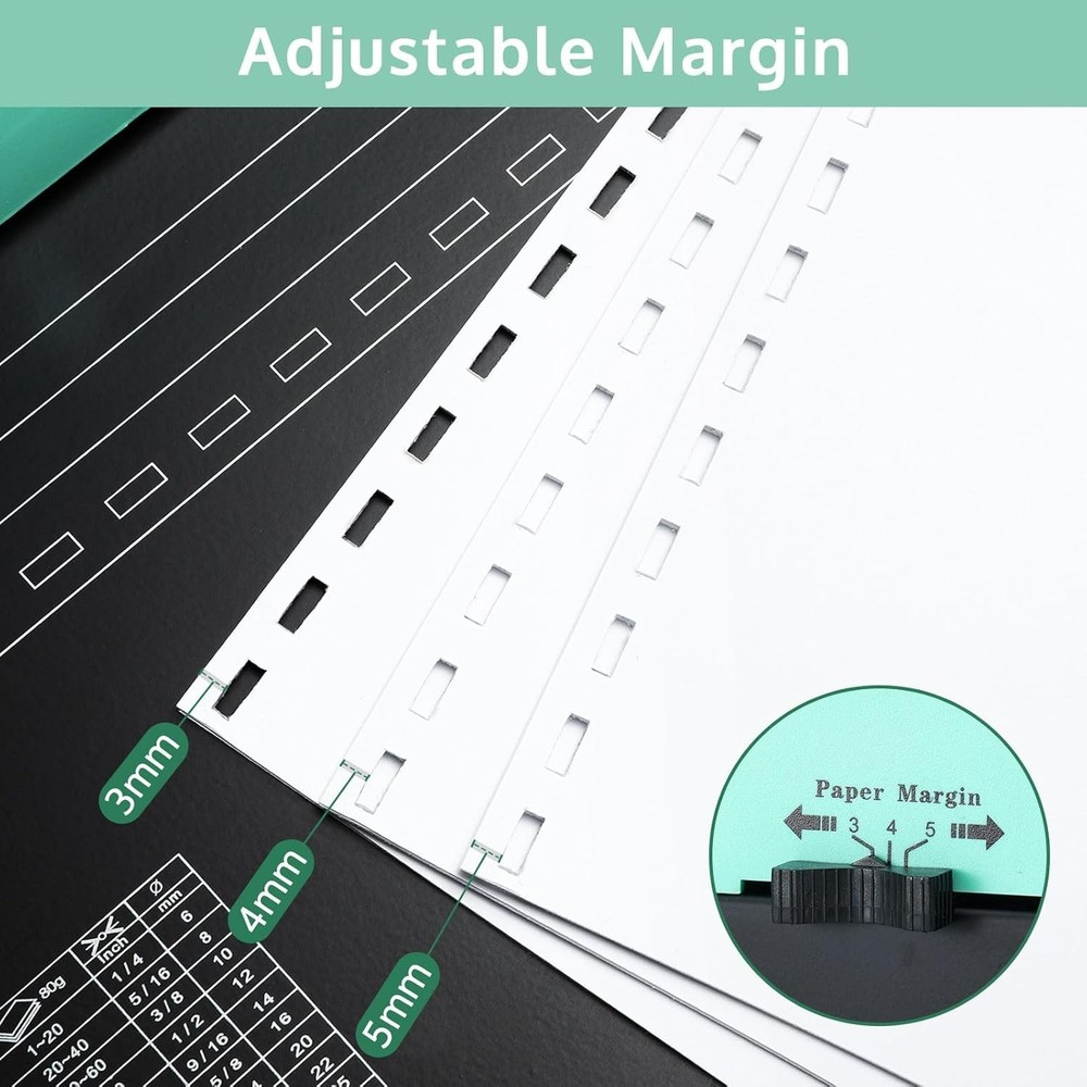 Lightweight 21-Hole Comb Binder - Perfect for Home and Office Efficient Use