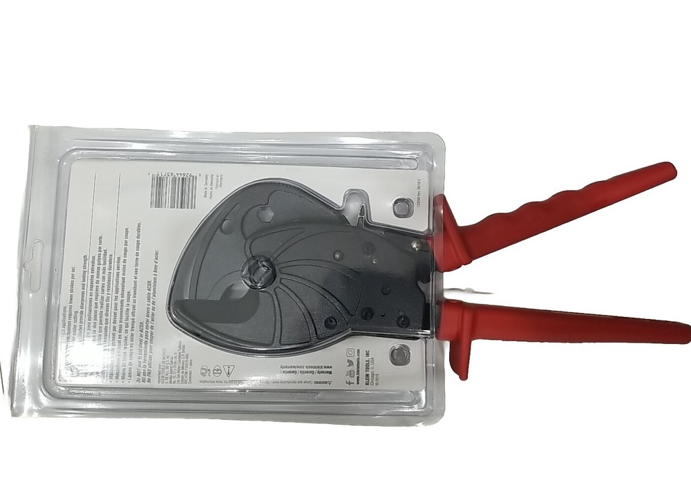 Klein Tools 63711 Open-Jaw Ratcheting Cable-Cutter